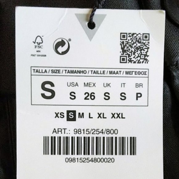 NWT Zara Coated High-Waisted Legging - Picture 12 of 13